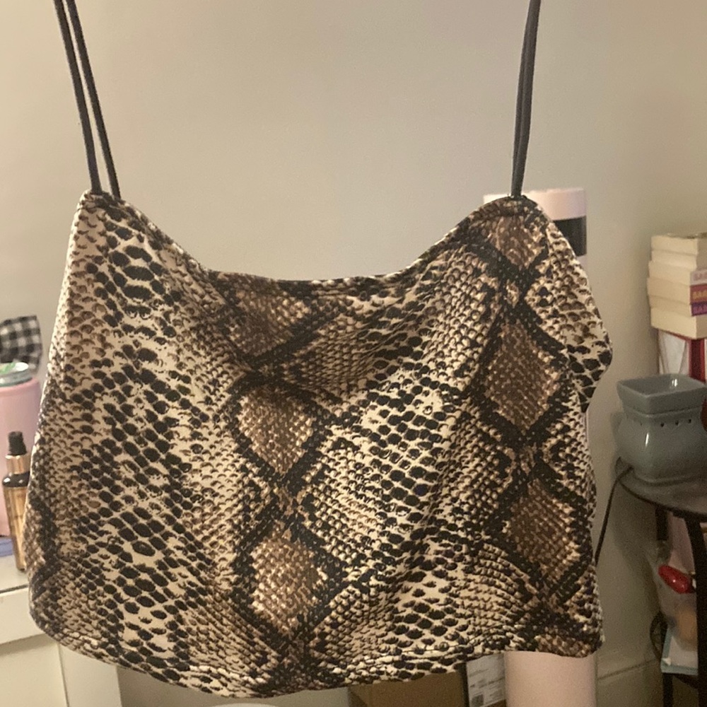 Shein snake skin tank top